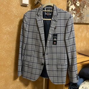 Unisex Plaid Blazer